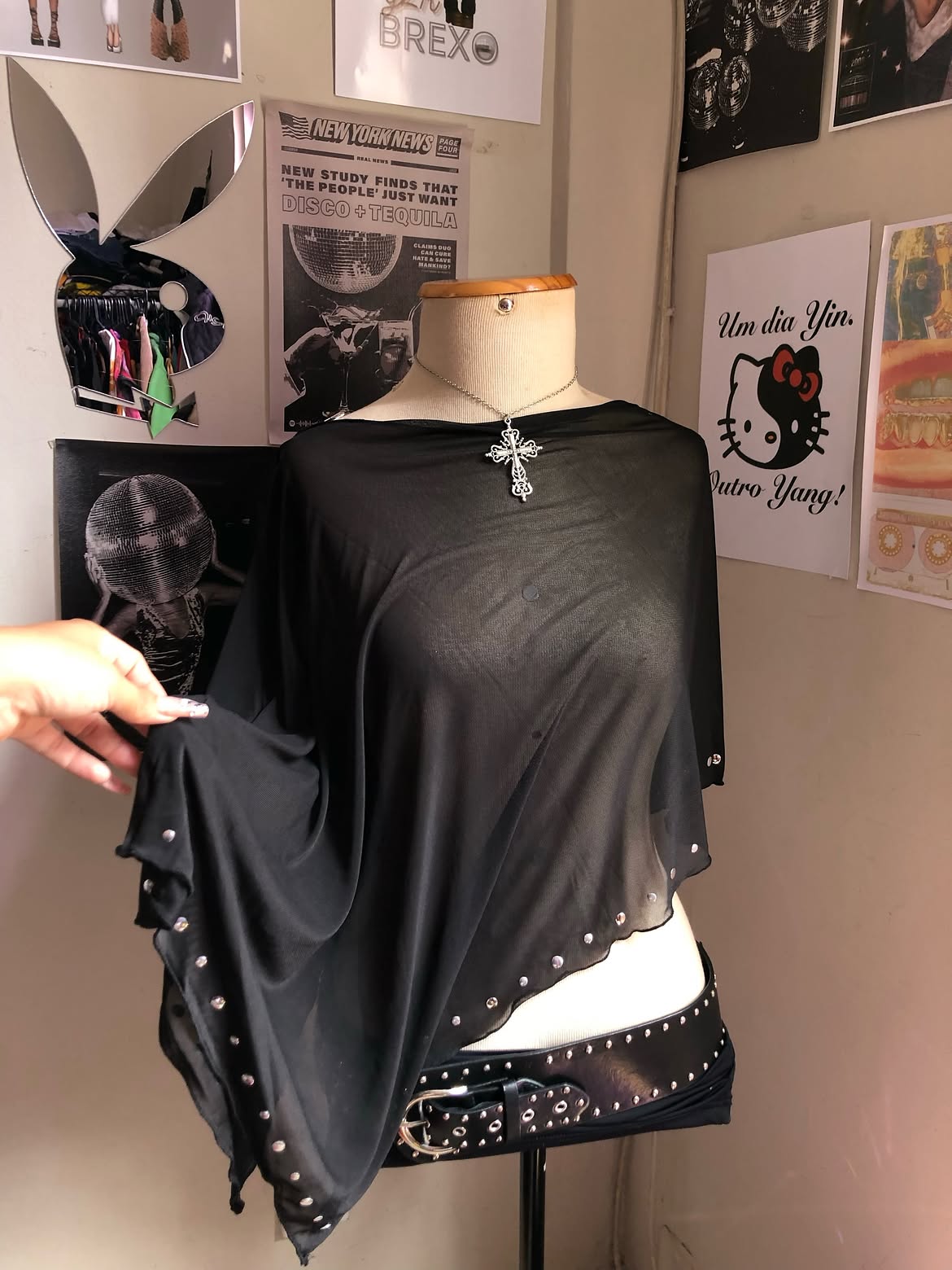 Blusa Bata Preta