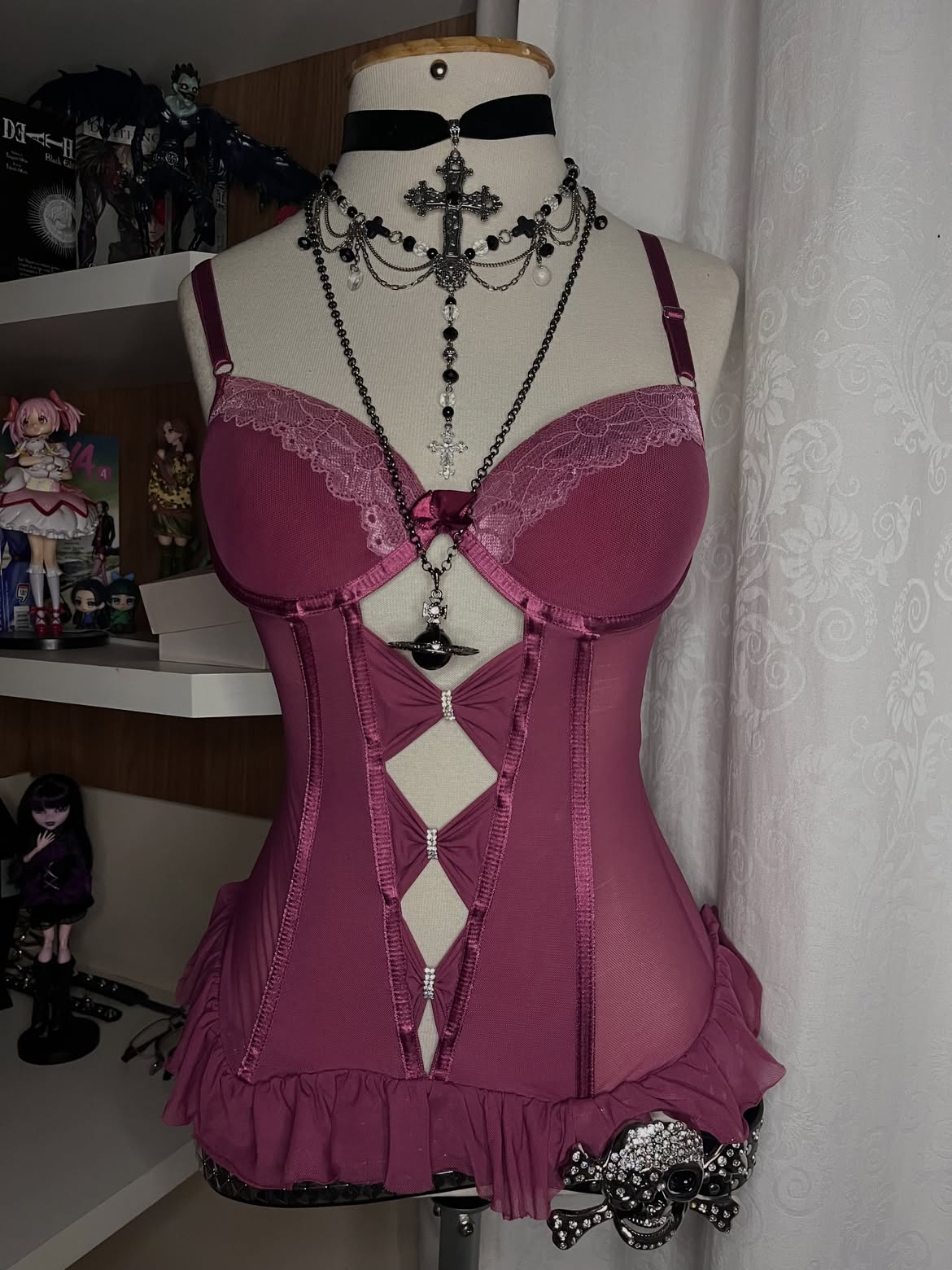 Pink Lace Corset