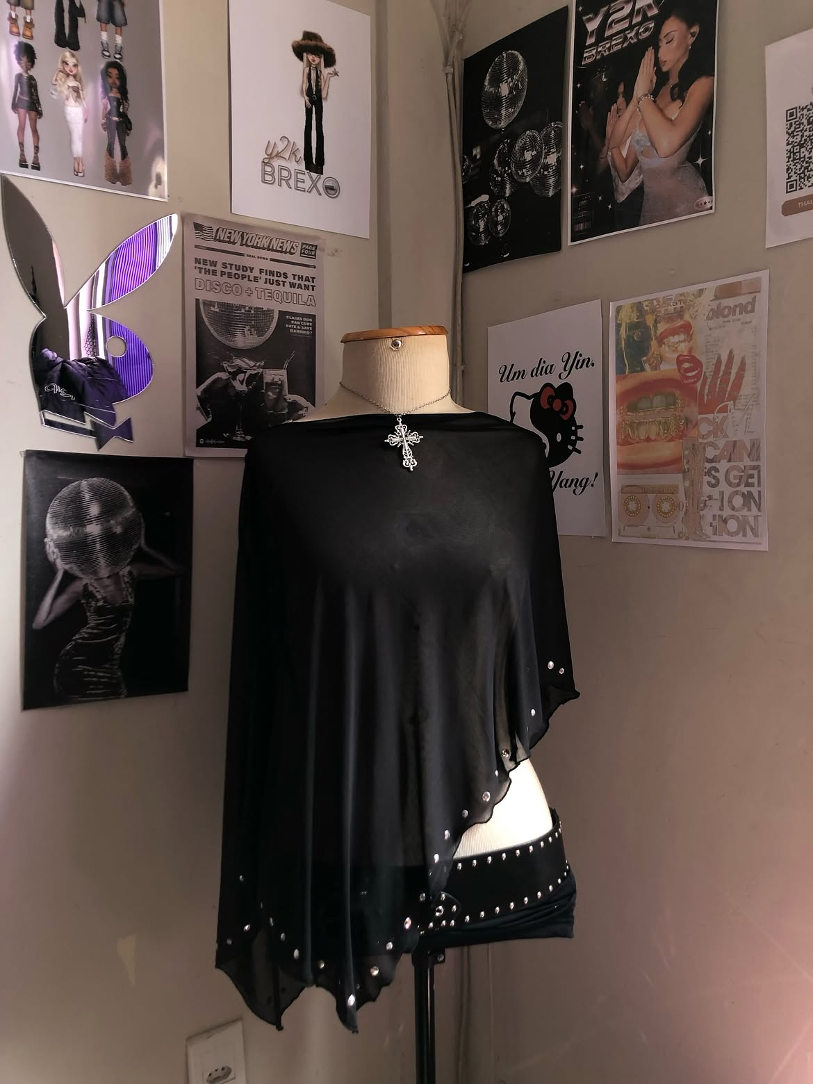 Blusa Bata Preta