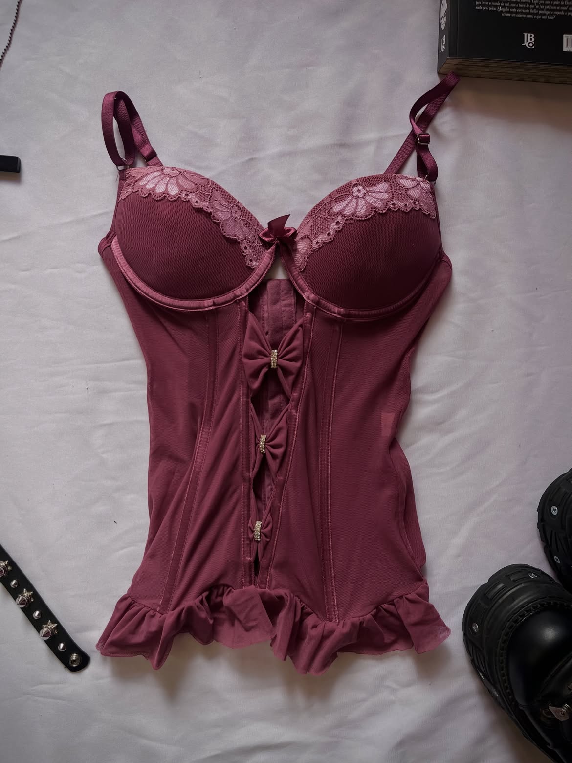 Pink Lace Corset